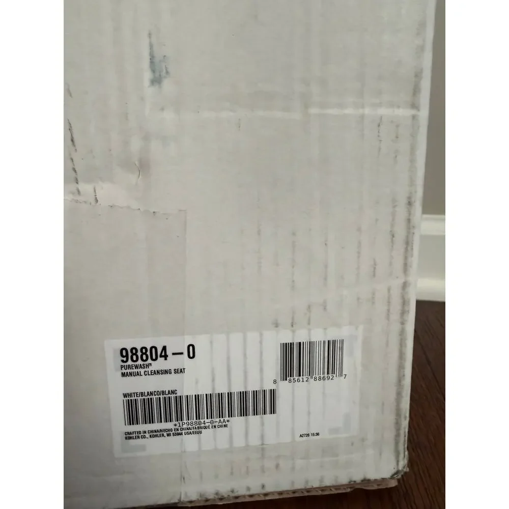 Kohler PureWash Elongated Manual Bidet Toilet Seat